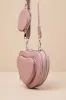 Stylish Adoration Dusty Pink Heart Crossbody Bag sold by Lulus