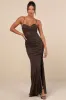 Stunning Wonder Black Leopard Mesh Bustier Mermaid Maxi Dress sold by Lulus