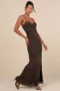 Stunning Wonder Black Leopard Mesh Bustier Mermaid Maxi Dress sold by Lulus