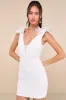 Peak Poise White Tulle Ruffled Bodycon Mini Dress sold by Lulus