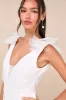 Peak Poise White Tulle Ruffled Bodycon Mini Dress sold by Lulus