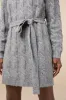 Warmed Up To You Heather Grey Cable Knit Mock Neck Sweater Dress sold by Lulus