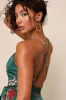 Still the One Emerald Green Floral Print Satin Maxi Dress sold by Lulus