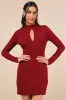 Sultry Favorite Dark Red Backless Mini Dress sold by Lulus