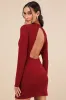 Sultry Favorite Dark Red Backless Mini Dress sold by Lulus