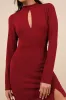 Sultry Favorite Dark Red Backless Mini Dress sold by Lulus