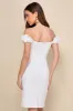 Pretty Presence White Off-the-Shoulder Floral Strap Mini Dress sold by Lulus