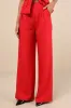 Anastasia Red Wide-Leg High-Rise Trouser Pants sold by Lulus