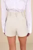 Classic Moment Beige Twill High-Rise Shorts sold by Lulus