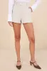 Classic Moment Beige Twill High-Rise Shorts sold by Lulus