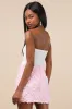 Immaculate Charm Pink 3D Floral Bodycon Mini Skirt sold by Lulus
