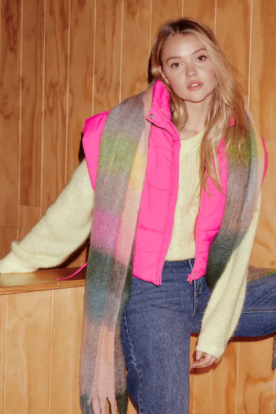 Unmatched Brilliance Bright Yellow Cable Knit Sweater sold by Lulus