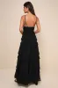 Lavish Perfection Black Ruffled Tiered Maxi Dress sold by Lulus