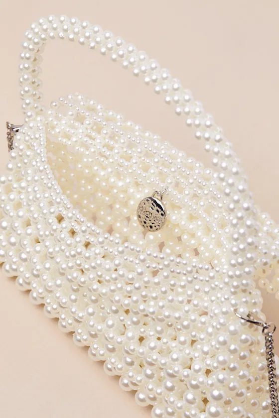Elloise White Pearl Mini Handbag sold by Lulus product image thumbnail 2