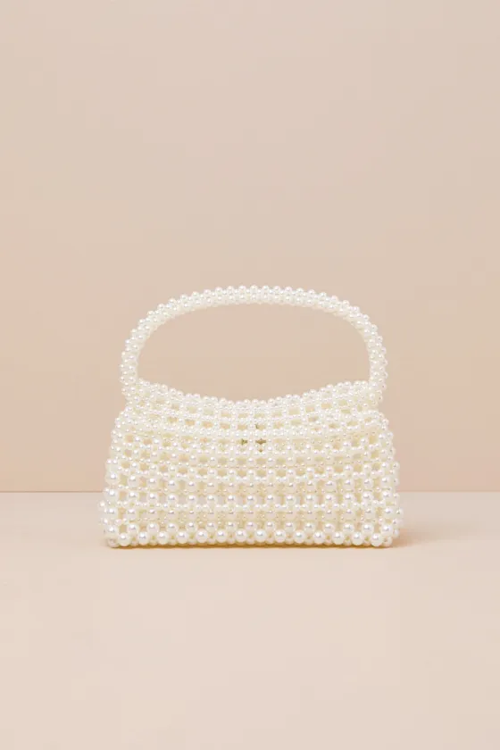 Elloise White Pearl Mini Handbag sold by Lulus product image thumbnail 3