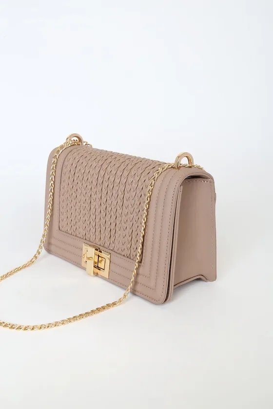 Let's Go Out Later Beige Braided Crossbody Bag sold by Lulus product image thumbnail 3