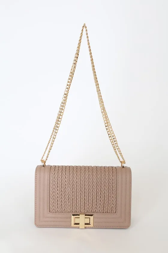 Let's Go Out Later Beige Braided Crossbody Bag sold by Lulus product image thumbnail 4