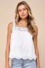 Airy Impression White Eyelet Embroidered Crochet Lace Tank Top sold by Lulus
