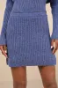Charismatic Sense Heather Blue Sweater Mini Skirt sold by Lulus