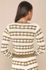 Stylish Bliss Ivory and Olive Green Striped Crochet Cardigan sold by Lulus