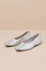 Jordane Silver Metallic Ballet Flats sold by Lulus