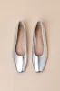 Jordane Silver Metallic Ballet Flats sold by Lulus