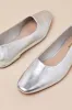 Jordane Silver Metallic Ballet Flats sold by Lulus