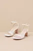 Loxley White Ankle Strap High Heel Sandals sold by Lulus