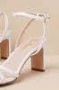 Loxley White Ankle Strap High Heel Sandals sold by Lulus