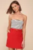 Eye for Perfection Red Linen Mini Skirt sold by Lulus