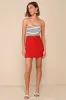 Eye for Perfection Red Linen Mini Skirt sold by Lulus