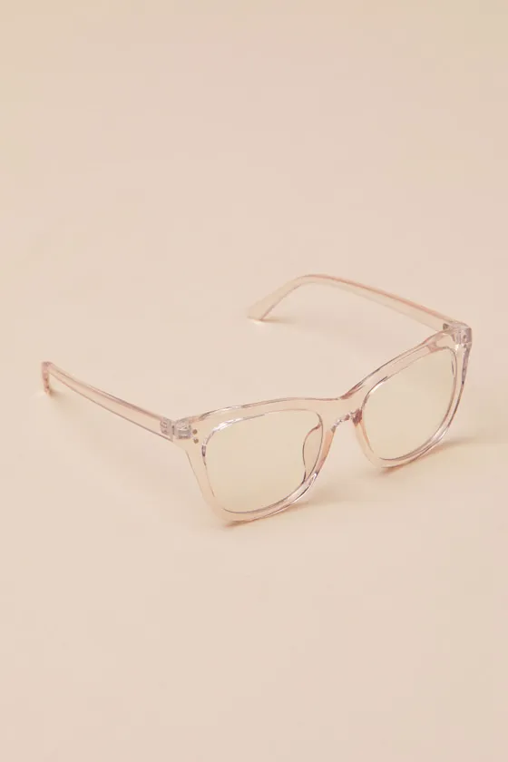 Busy Behavior Clear Blue Light Glasses sold by Lulus product image thumbnail 3