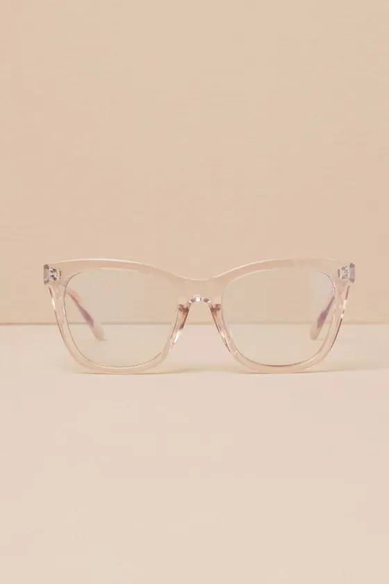 Busy Behavior Clear Blue Light Glasses sold by Lulus product image thumbnail 4