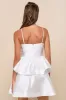 Bubbly Charm White Taffeta Tiered Ruffled Mini Dress sold by Lulus