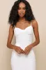 Undeniable Icon White Textured Bustier Bodycon Midi Dress sold by Lulus