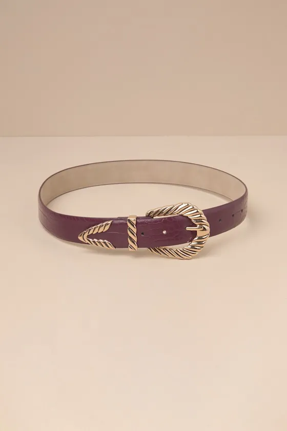 Modern Rodeo Burgundy Western Belt sold by Lulus product image thumbnail 4