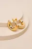 Superb Shine 14KT Gold Chunky Hoop Earrings sold by Lulus