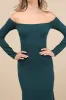 Stunning Excellence Emerald Off-the-Shoulder Maxi Dress sold by Lulus