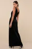 Beautiful Evenings Black Velvet Twist-Front Maxi Dress sold by Lulus