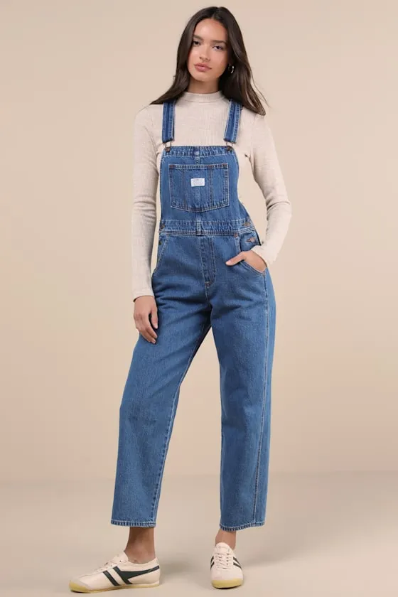 Vintage Medium Blue Overalls sold by Lulus