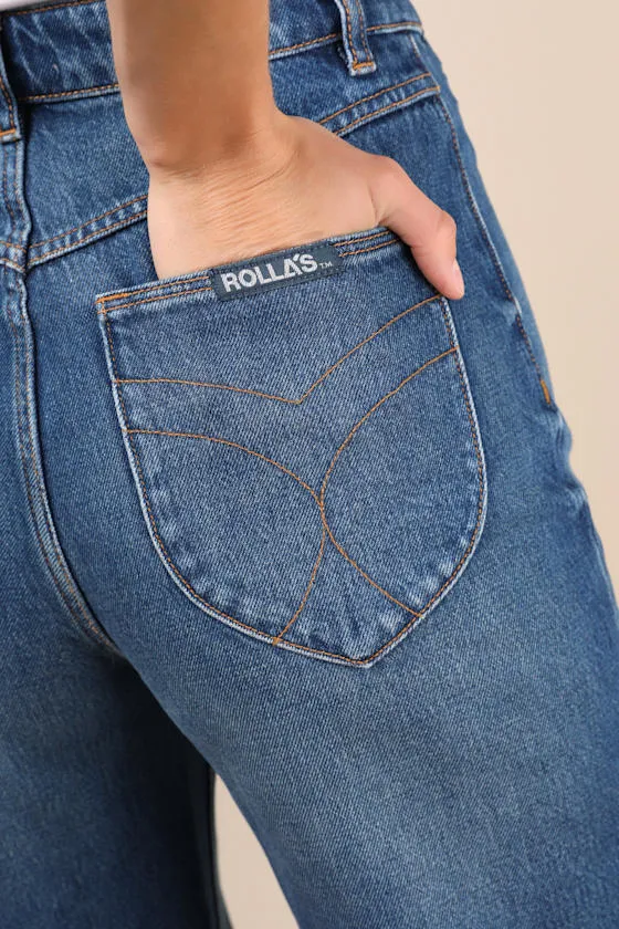 Heidi Dark Wash Relaxed Straight Leg Jeans sold by Lulus product image thumbnail 4