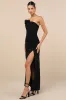 Beyond Elegant Black 3D Floral One-Shoulder Maxi Dress sold by Lulus