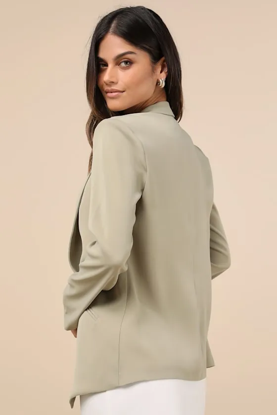 Miss Punctuality Light Green Lightweight Blazer sold by Lulus product image thumbnail 3