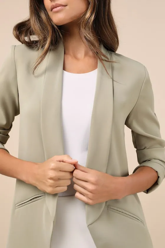Miss Punctuality Light Green Lightweight Blazer sold by Lulus product image thumbnail 4