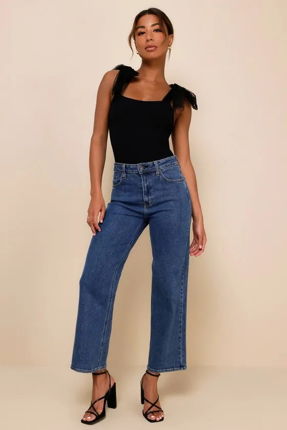 Thoughtful Charm Black Swiss Dot Tie-Strap Bodysuit sold by Lulus product image thumbnail 2