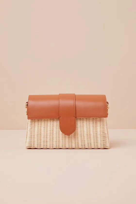 Enviable Taste Brown and Ivory Woven Crossbody Bag sold by Lulus product image thumbnail 4