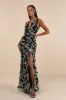 Elegant Composure Black Floral Embroidered Lace-Up Maxi Dress sold by Lulus
