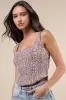 Noteworthy Crush Pink Boucle Sequin Tank Top sold by Lulus