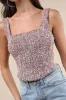 Noteworthy Crush Pink Boucle Sequin Tank Top sold by Lulus