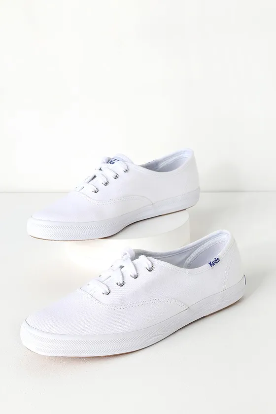 Champion White Canvas Sneakers sold by Lulus product image thumbnail 2